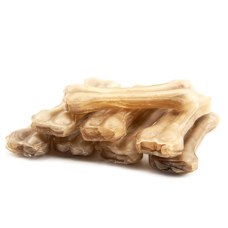 2/3/4/6/8 Inch Leather Cowhide Bone Molar Teeth Clean Stick Dog Chews Toys Puppy Accessories Food Treats Durable Pet Toy-2 Inch 10pcs