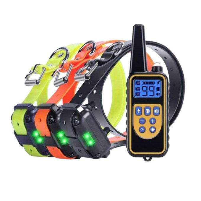 Stop  Dog Training Collar Remote Control IP7 Yellow Remote