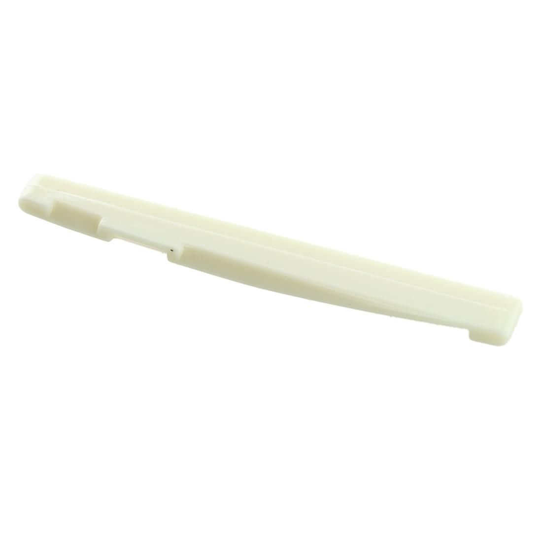 plastic Bridge Saddle and Nut for 6 String Acoustic Guitar Ivory