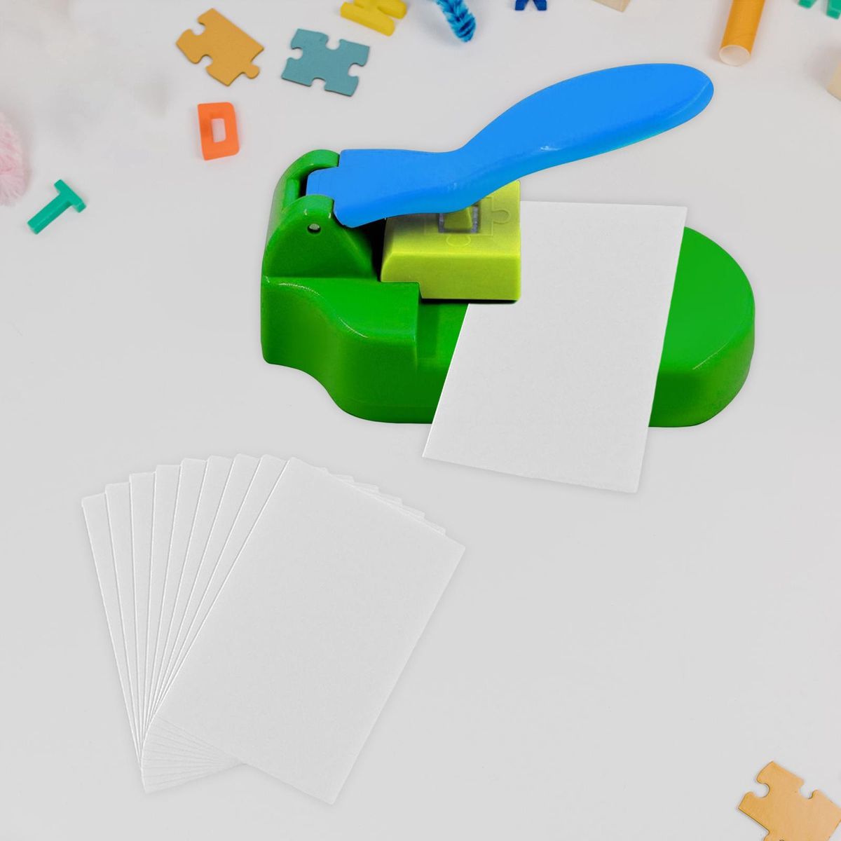 Manual Puzzle Making Machine Paper Puncher Photo Cutter Blue