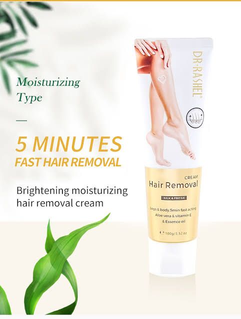 Dr.Rashel Hair Remover Cream. 5 Mins Easy Painless Hair Removing For Body & Leg Without Irritation