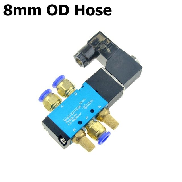 Air Solenoid Valve 5 Way Port 2 Position Gas Pneumatic 12v