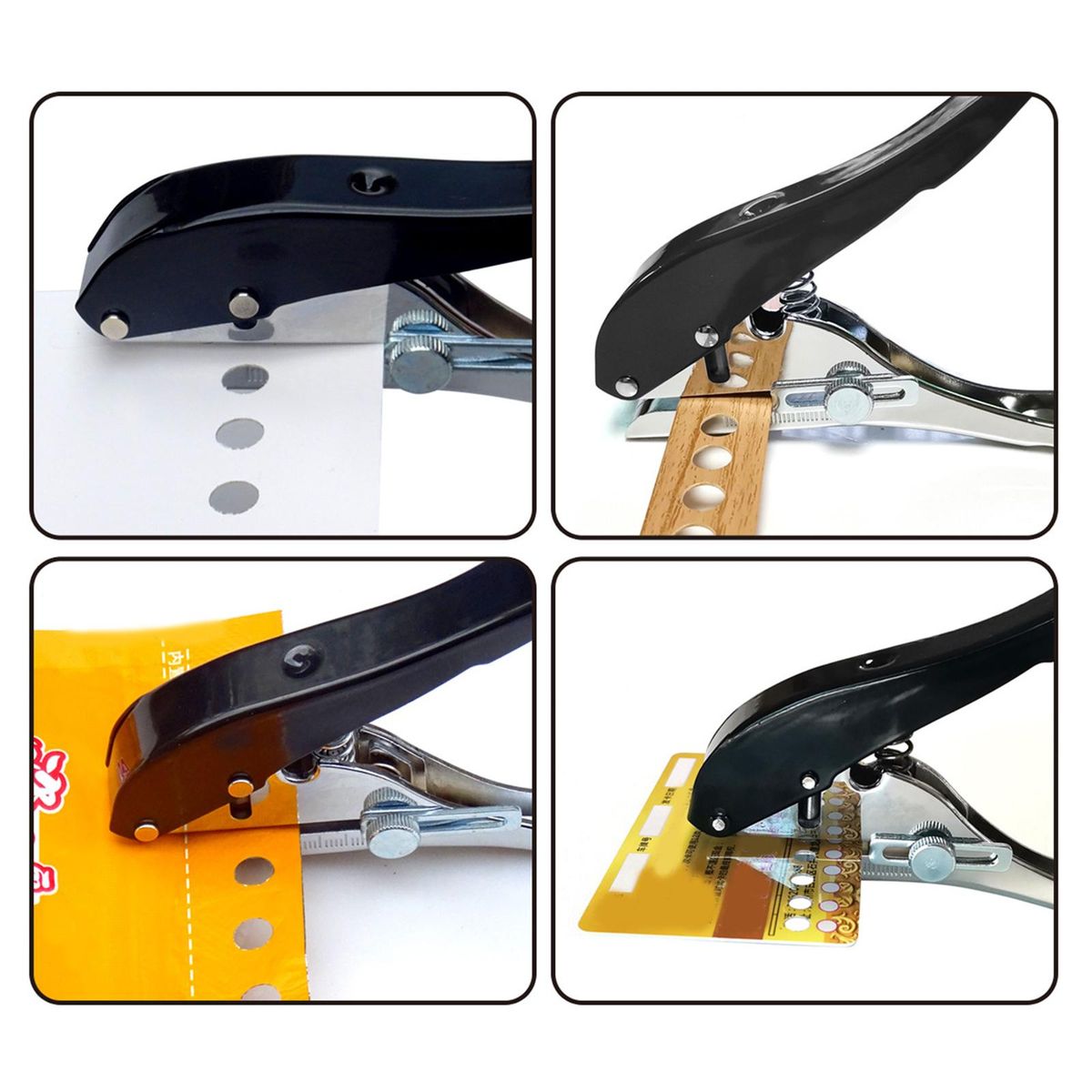 Manual Edge Band Puncher  Handheld Manual Black 10mm
