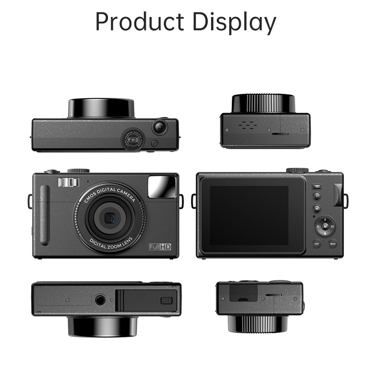 Andoer 1080P Compact Digital Camera Video Camcorder 48MP