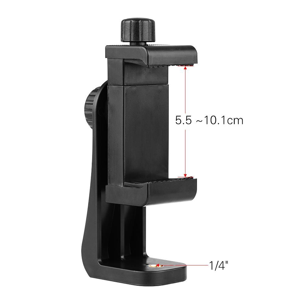 Andoer CB1 Plastic Smartphone Clip Holder Stand Support Clamp Frame Bracket Mount for iPhone 7/7s/6/6s for Samsung Huawei Cellphone Selfie Portrait Outdoor Video