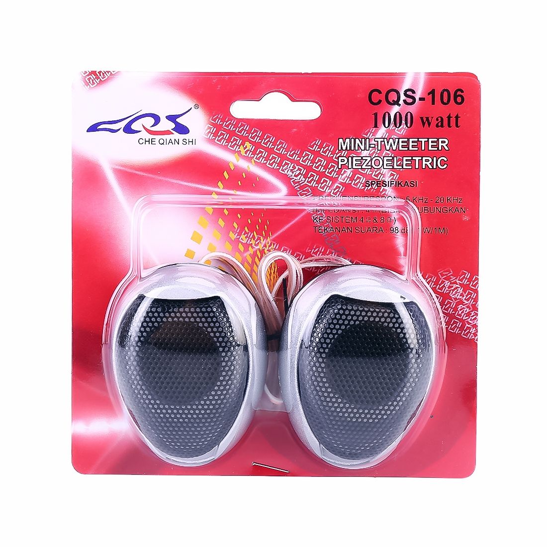 2 PCS CQS-106 1000W 98dB Car Dome Tweeter Audio Loudspeaker Treble Speaker