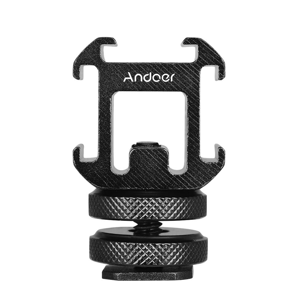 3 Cold Shoe Mount Adapter On-Camera Mount Adapter