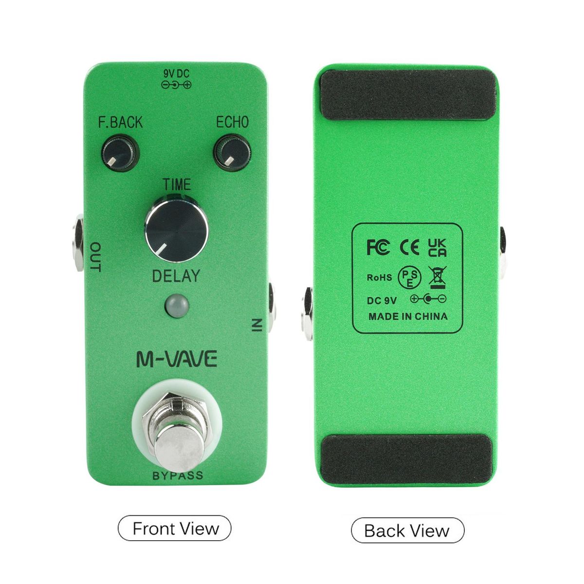 M-VAVE DELAY Analog Classic Delay Echo Guitar Effect Pedal Zinc Alloy Shell True Bypass