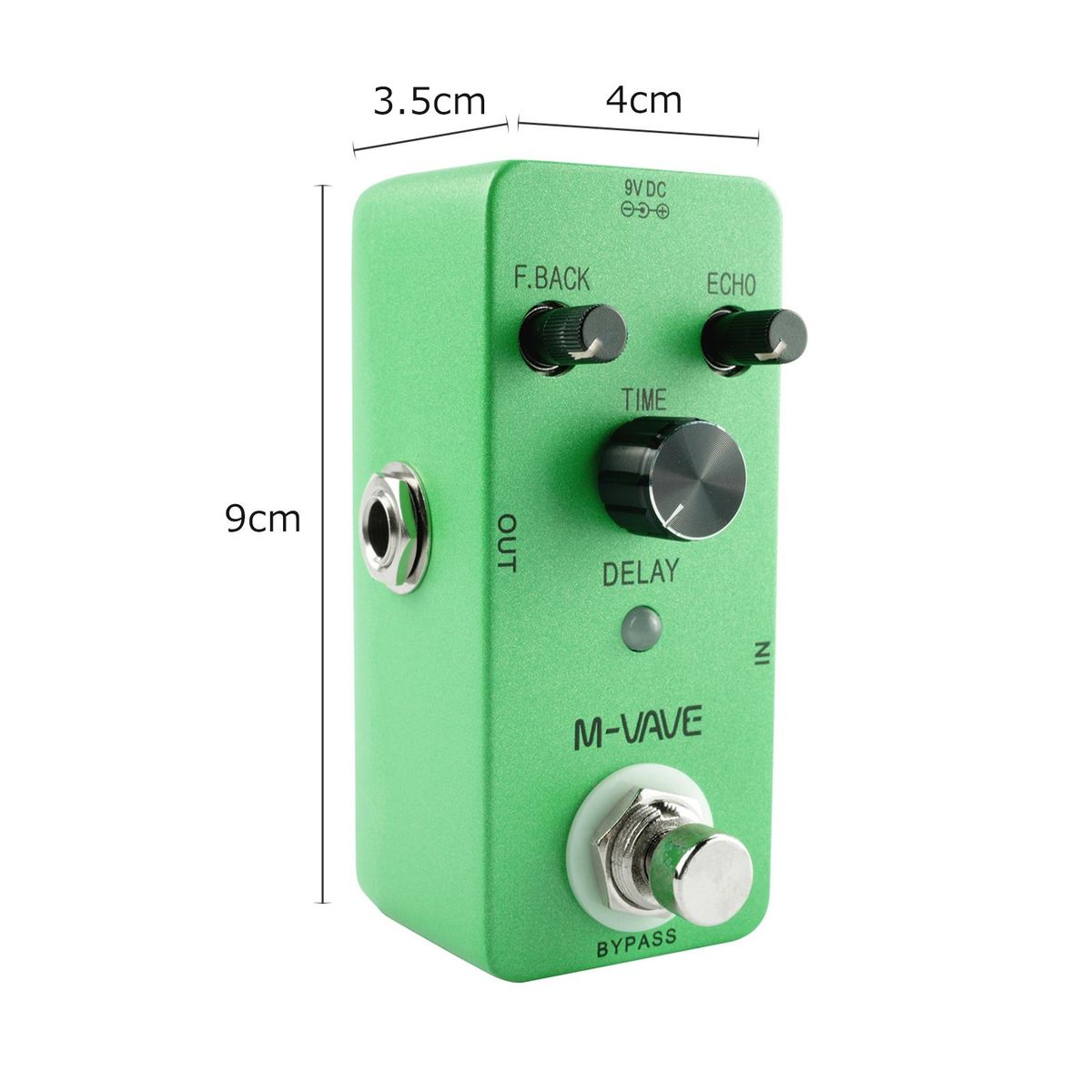 M-VAVE DELAY Analog Classic Delay Echo Guitar Effect Pedal Zinc Alloy Shell True Bypass