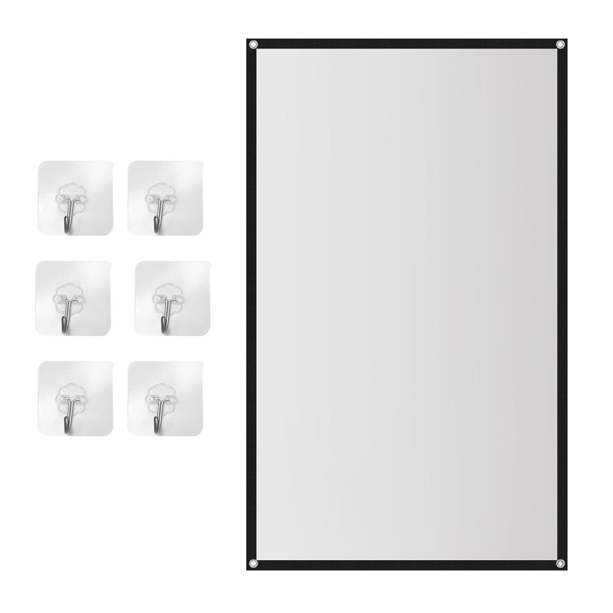 Portable Projector Screen Theater Outdoor HD White Foldable Anti- 72Inch