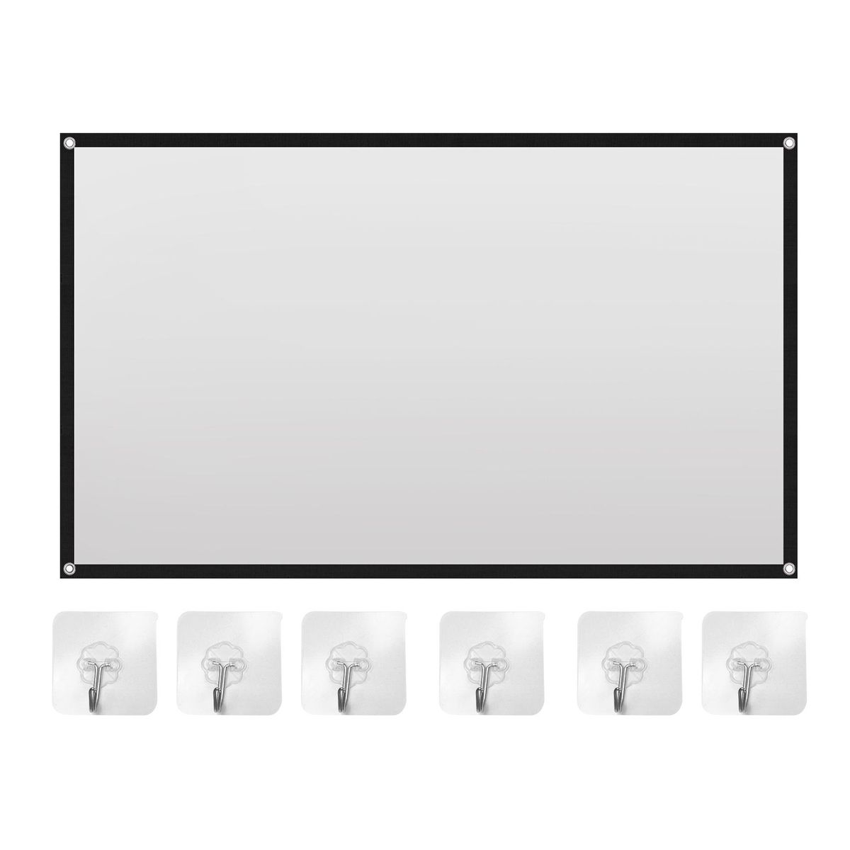 Portable Projector Screen Theater Outdoor HD White Foldable Anti- 72Inch