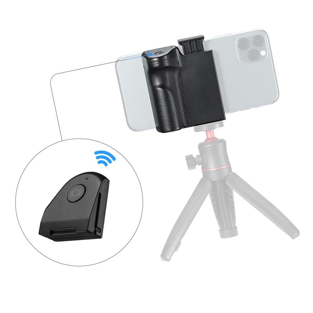 CapGrip 3 in 1 Phone Selfie Booster Handle Grip Anti-shake Remote Control with PU Grip for Mobile Photography Compatible with Android iOS Smartphones