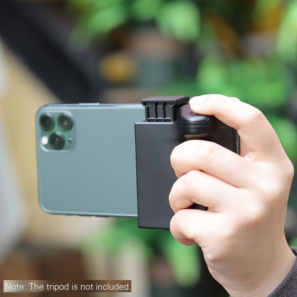 CapGrip 3 in 1 Phone Selfie Booster Handle Grip Anti-shake Remote Control with PU Grip for Mobile Photography Compatible with Android iOS Smartphones