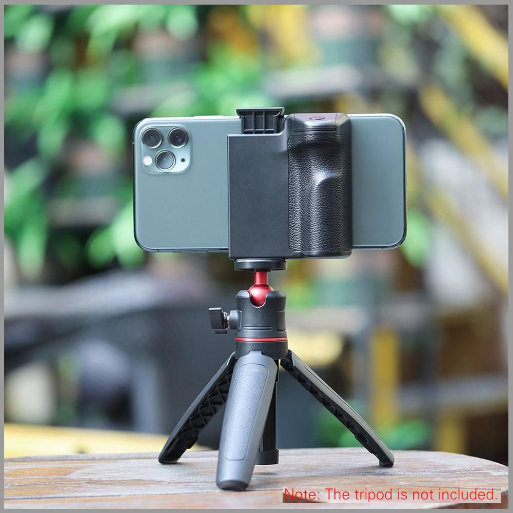 CapGrip 3 in 1 Phone Selfie Booster Handle Grip Anti-shake Remote Control with PU Grip for Mobile Photography Compatible with Android iOS Smartphones