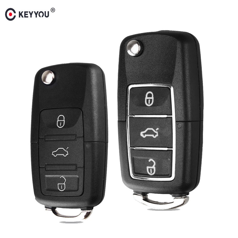 Keyyou Car Remote Key Shell Case Fob For Vw Passat