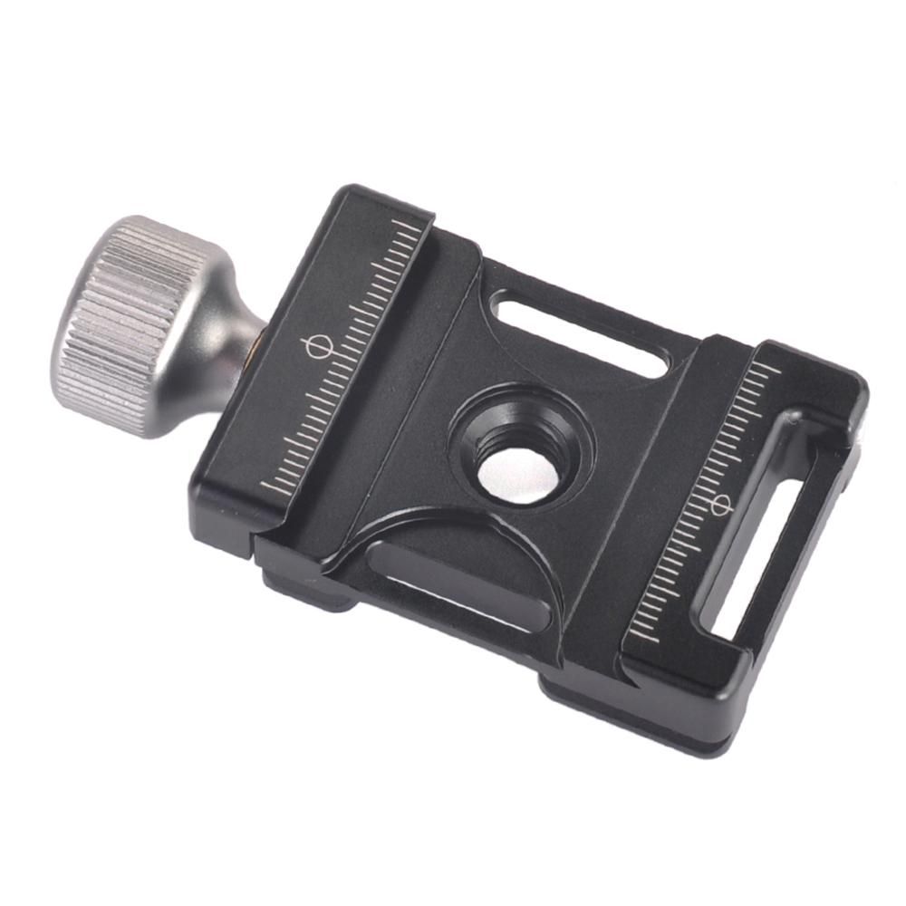 Andoer 38mm Aluminum Screw Knob Mini Quick Release Clamp Compatible with Arca Swiss for 38mm QR Plate