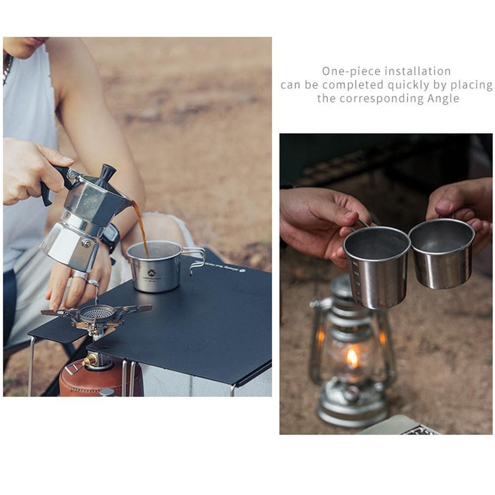 S190 Outdoor Stainless Steel 210ml Sierra Cup Picnic Tableware Portable Barbecue Hiking Camping Cup Picnic Cookware