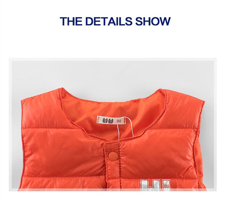 Kids Boys Letters Print Single Breasted Sleeveless Vest