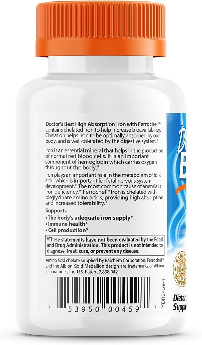High Absorption Iron With Ferrochel 27 Mg - 120 Tablets