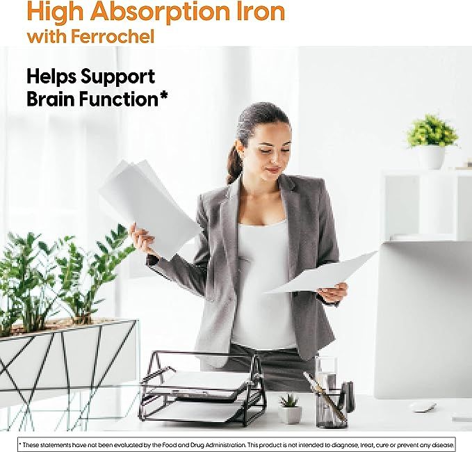 High Absorption Iron With Ferrochel 27 Mg - 120 Tablets
