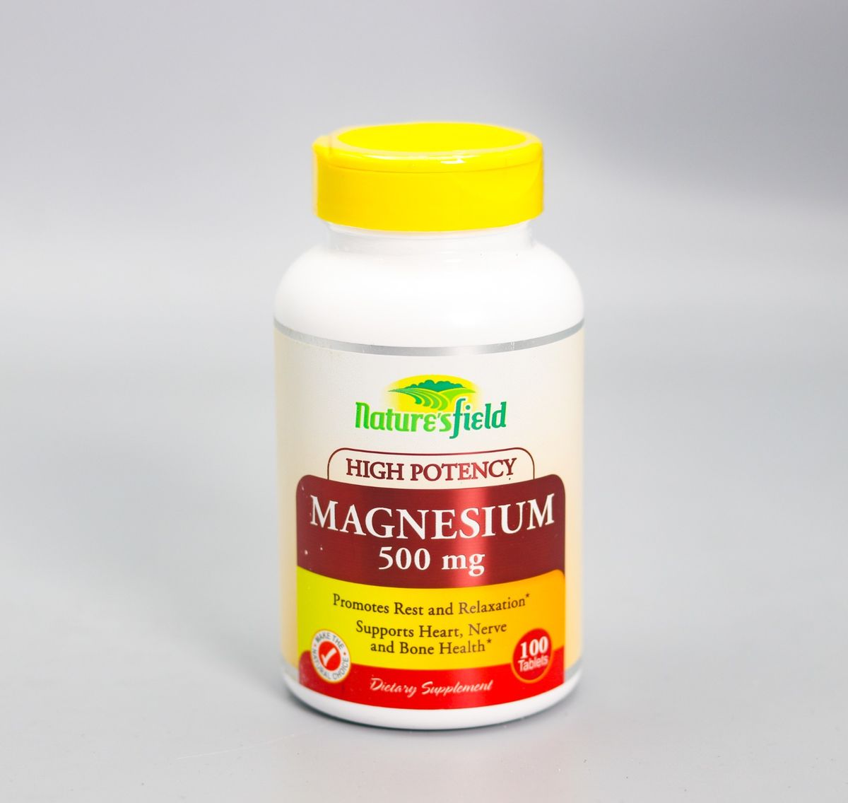 Magnesium 500mg (High Potency), 100 Tablets