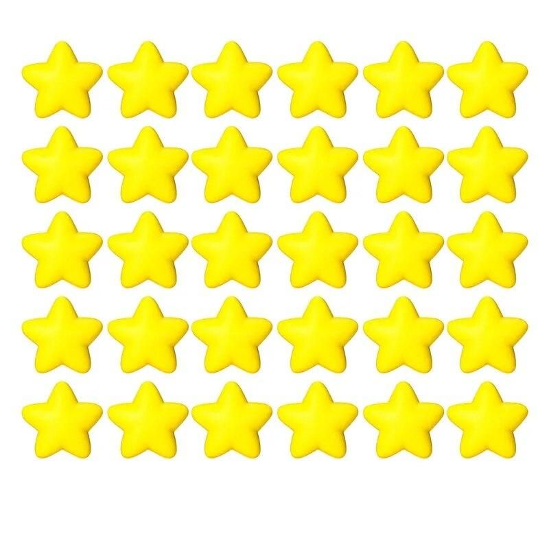 30Pcs Star Stress Ball Bulk Stress Relief Balls Mini Foam Stress Ball For School Carnival Reward,Student Prizes