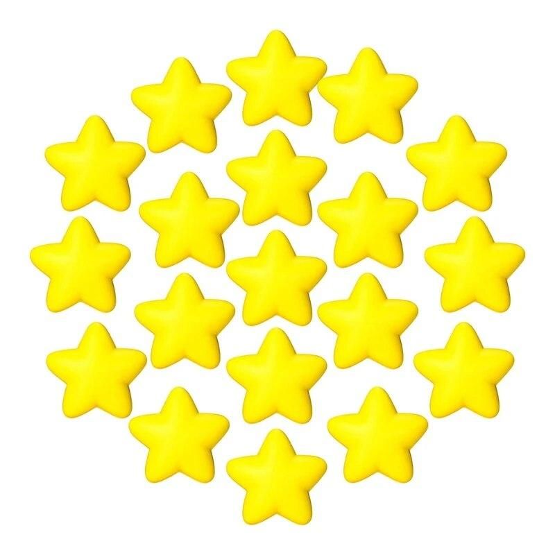 30Pcs Star Stress Ball Bulk Stress Relief Balls Mini Foam Stress Ball For School Carnival Reward,Student Prizes