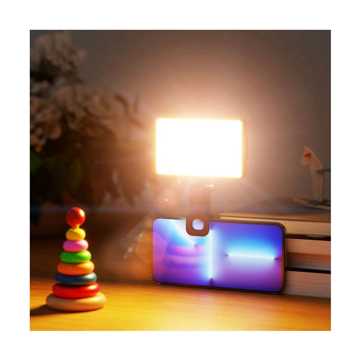 LED High Power Rechargeable Clip Fill Light Adjustable Portable Lamp for Phone Pad for Makeup TikTok Selfie Vlog
