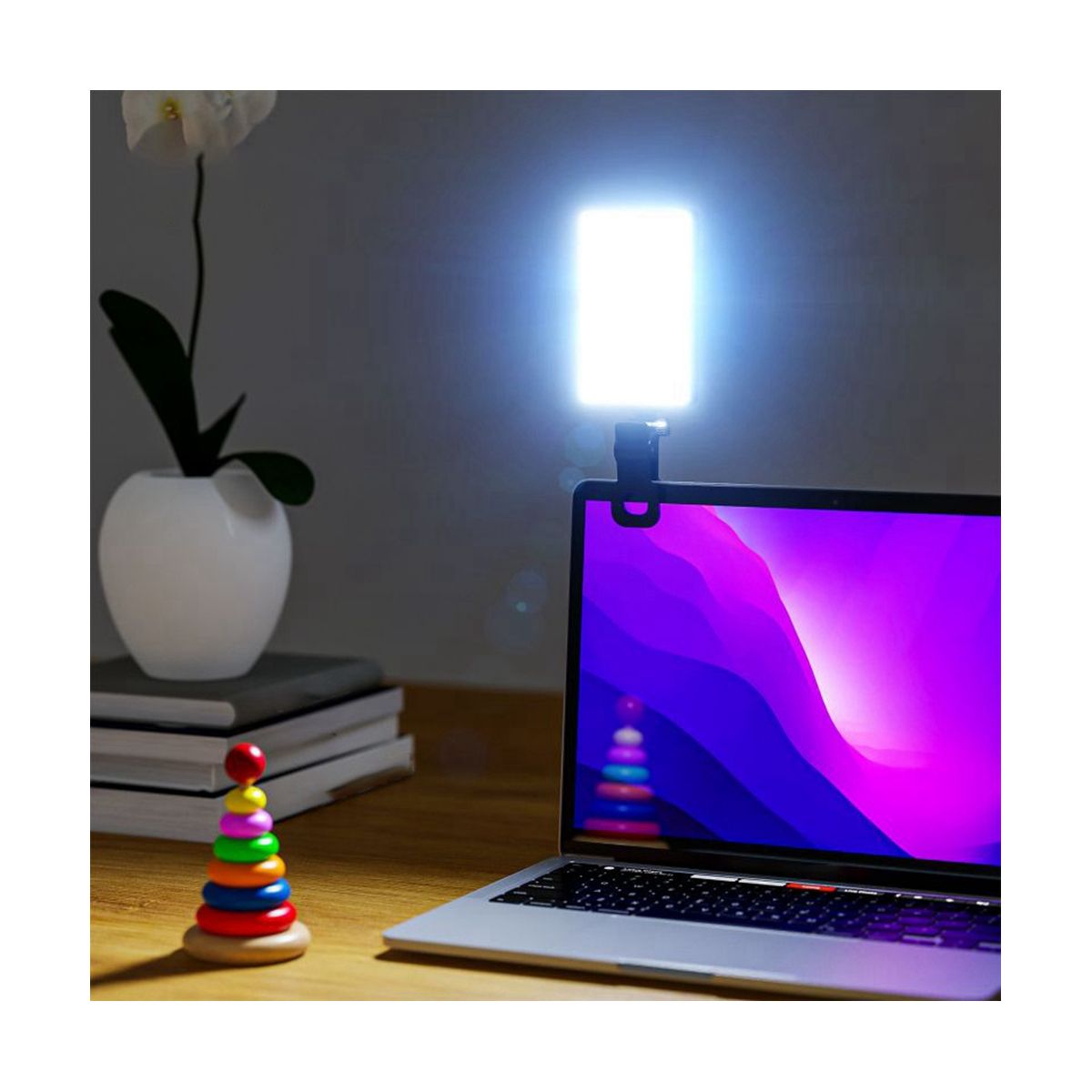 LED High Power Rechargeable Clip Fill Light Adjustable Portable Lamp for Phone Pad for Makeup TikTok Selfie Vlog