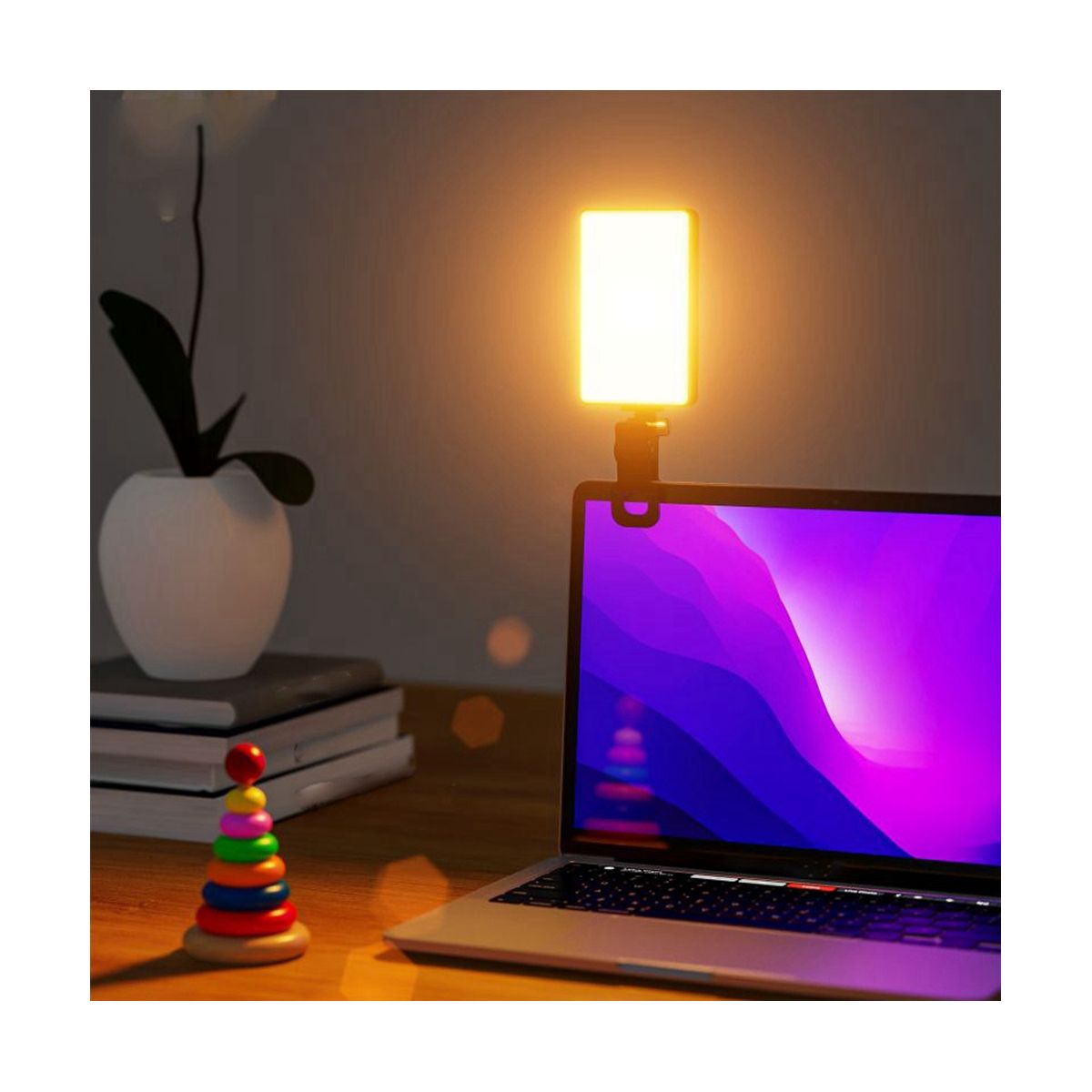 LED High Power Rechargeable Clip Fill Light Adjustable Portable Lamp for Phone Pad for Makeup TikTok Selfie Vlog