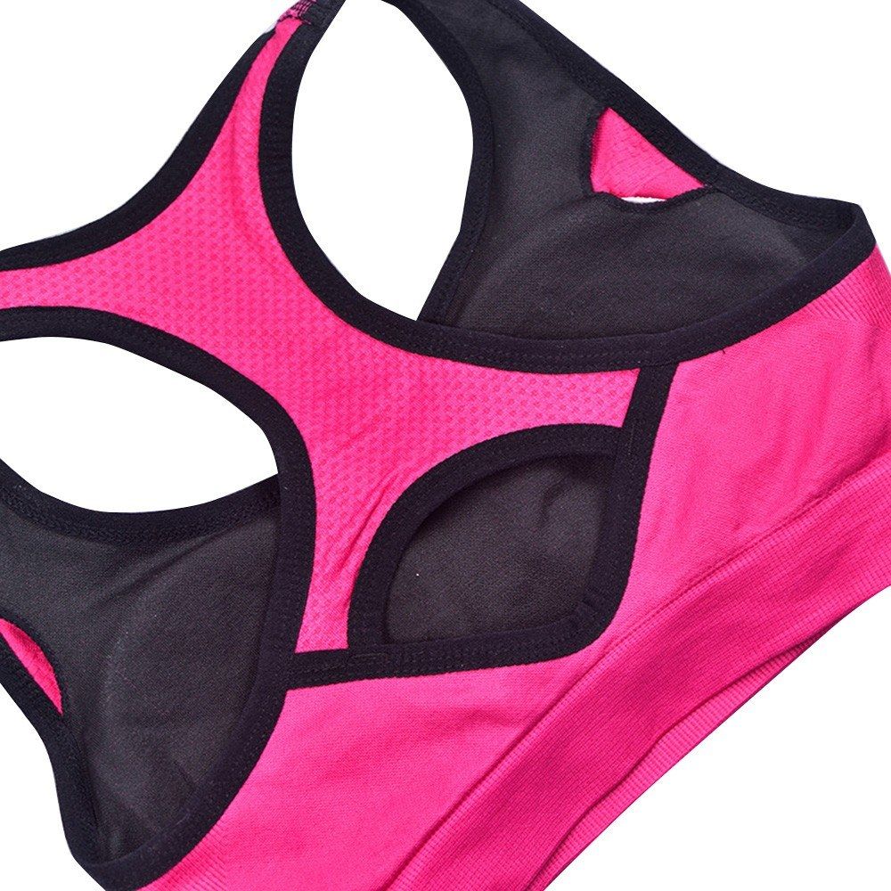 Women Sports Bra Padded Underwired I-Shaped Breathable Qucik