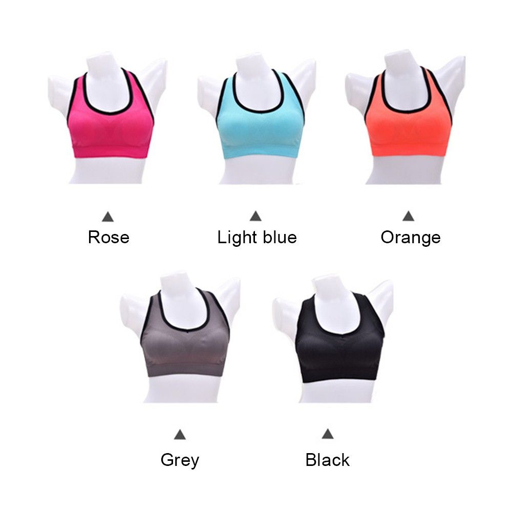 Women Sports Bra Padded Underwired I-Shaped Breathable Qucik