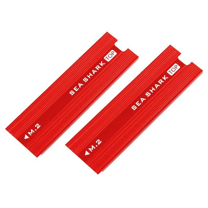 2 Pieces Aluminum  Radiator With Cooling Fin For  M2 SSD