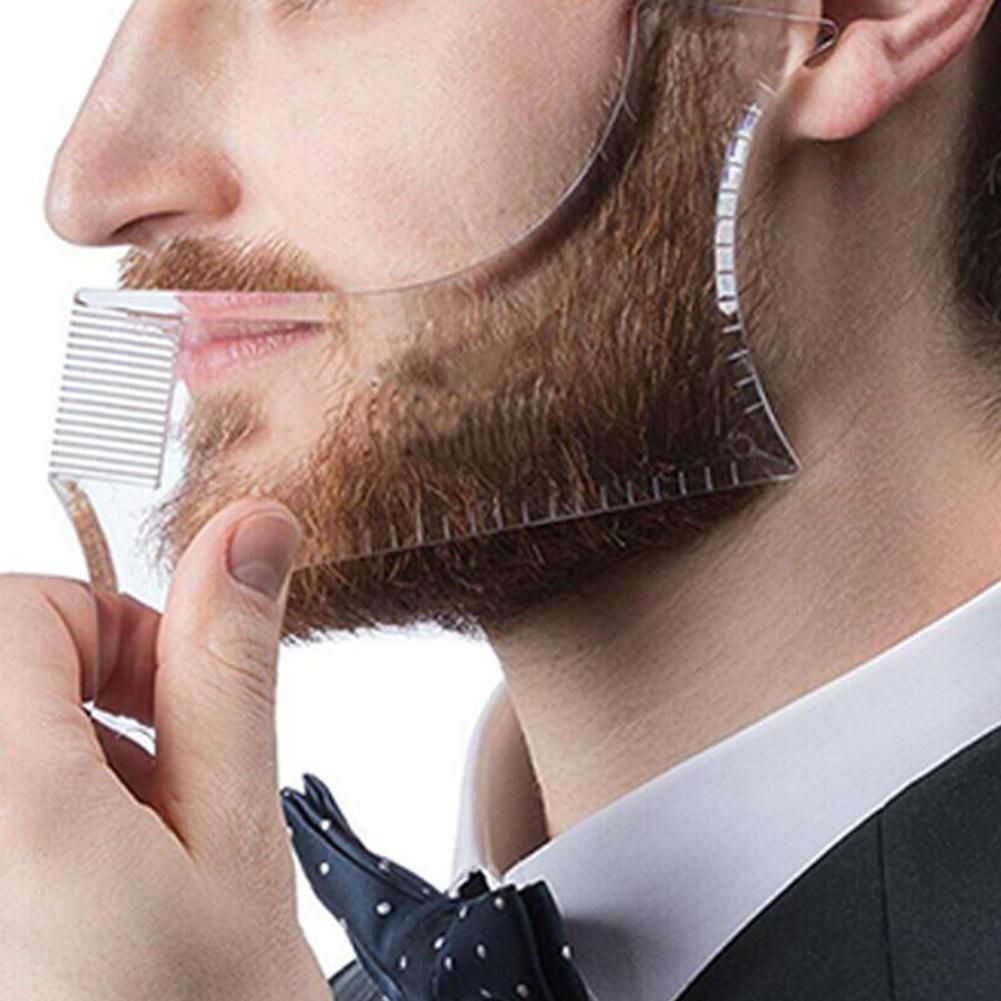 2Pcs Men's Beard Styling Template Comb Men's Beard Comb