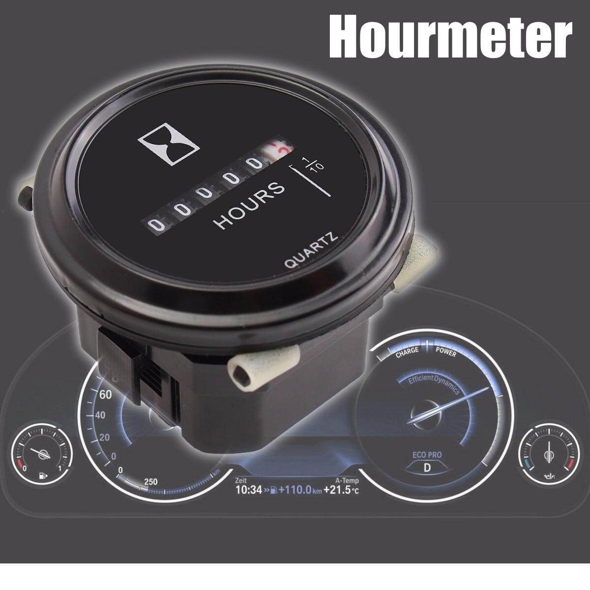 10~80V Quartz Hour Meter Counter For Car Truck Tractor Motor