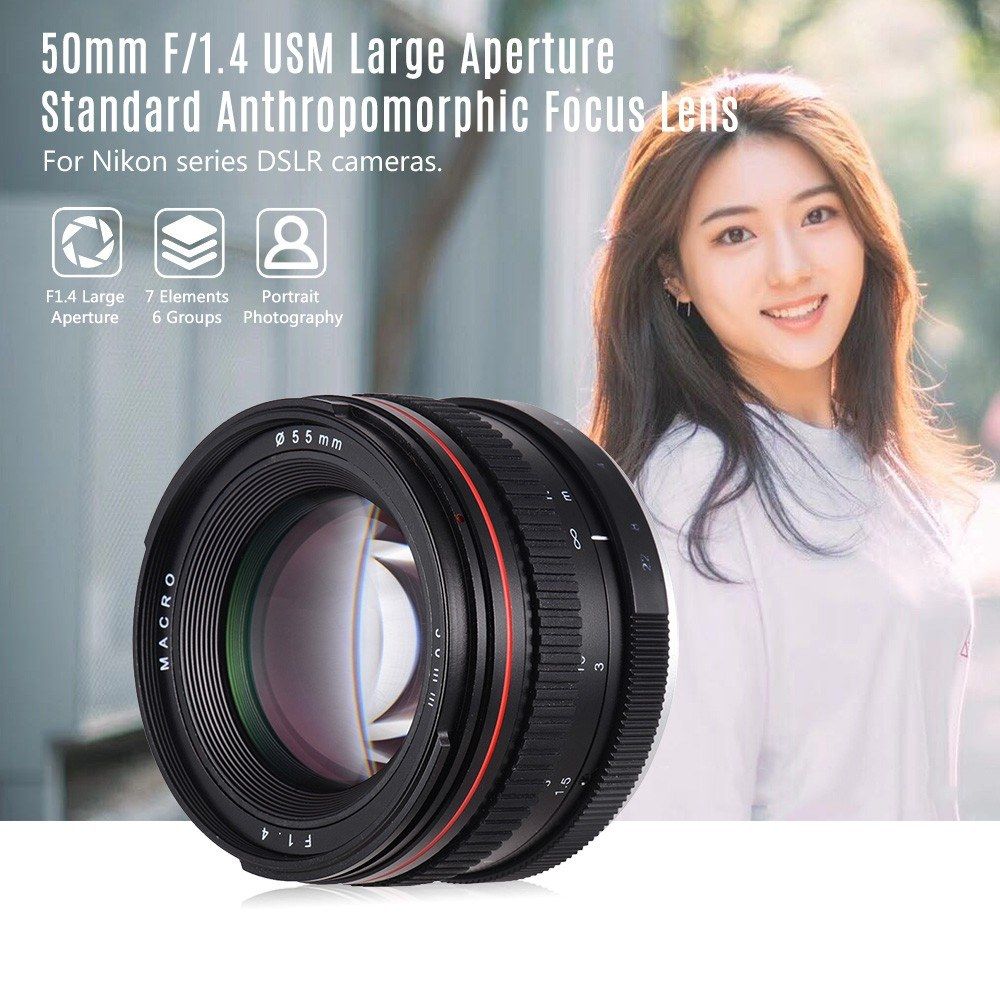 50mm F/1.4 USM Large Aperture Standard Anthropomorphic Focus