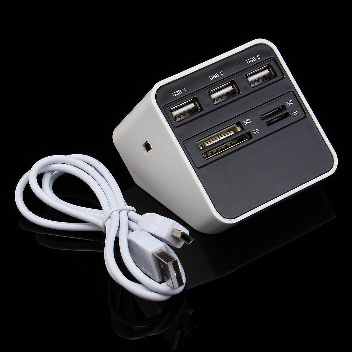 Mate USB 3.0 High-speed Splitter PC HUB Converter SD Tf Card Reader Storage Expansion Interface More Perfect Compatibility Comprehensive Protection Model: 2.0 Two