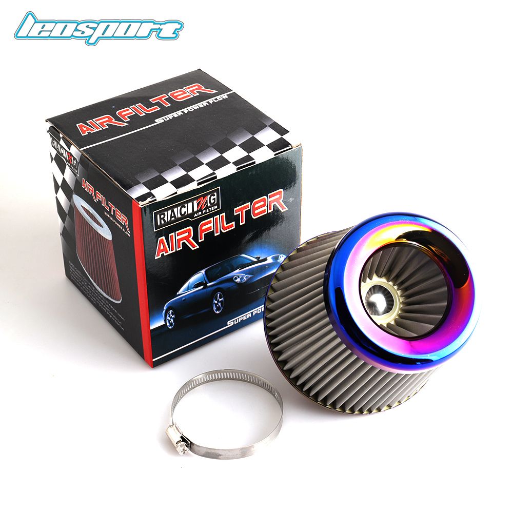 Burnt Blue 3" 76mm Power Intake High Flow Cold Air Intake