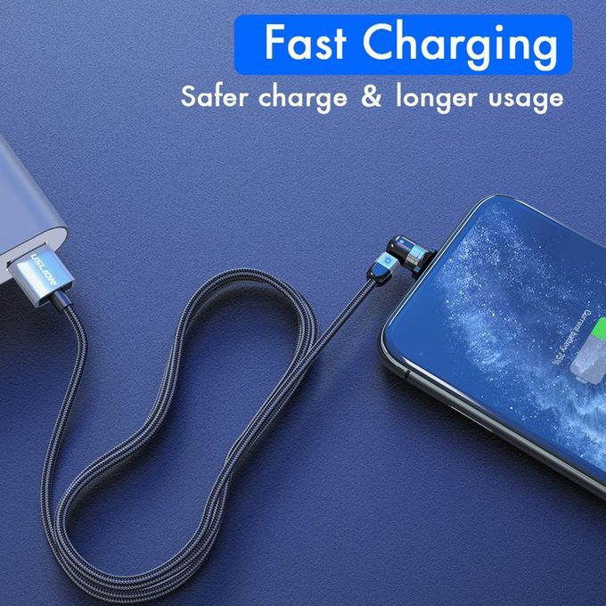 Double 360-degree Magneti   Able Magneti  Su Tion USB  Harging  Able 3-head Flash  Harging Data  Able For Android Type- -purple-2M Cable + For IPhone Head