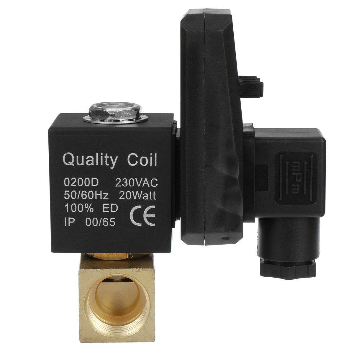 220V Automatic Electronic Timed Air Tank Water Moisture Drain Valve Compressor Black