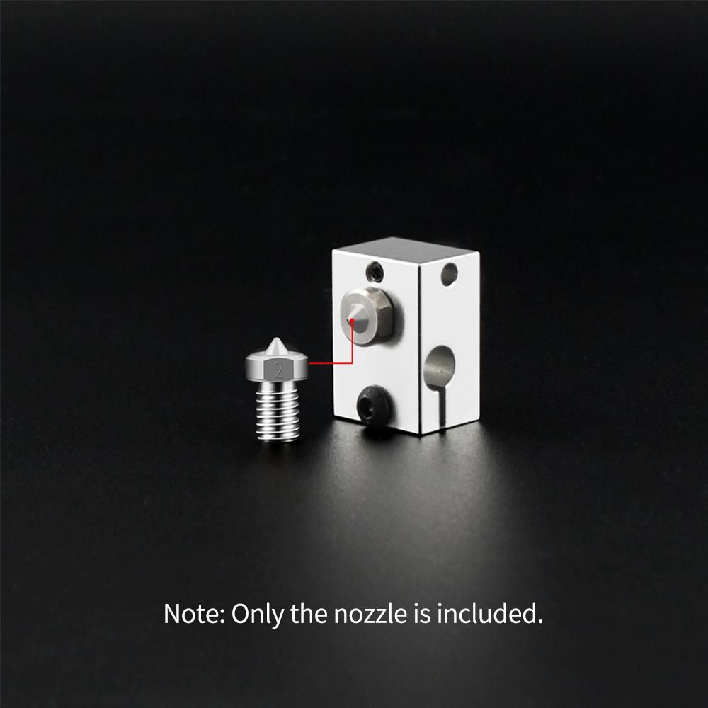 3D Printer Parts 3pcs V5 V6 TC4 Titanium Alloy Nozzles 0.2/0.3/0.4/0.5mm Optional M6 Thread Extruder Nozzle for 1.75mm Filament