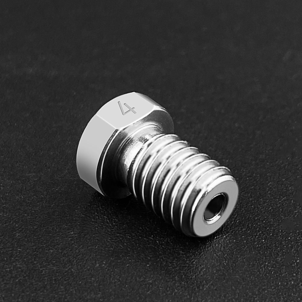 3D Printer Parts 3pcs V5 V6 TC4 Titanium Alloy Nozzles 0.2/0.3/0.4/0.5mm Optional M6 Thread Extruder Nozzle for 1.75mm Filament