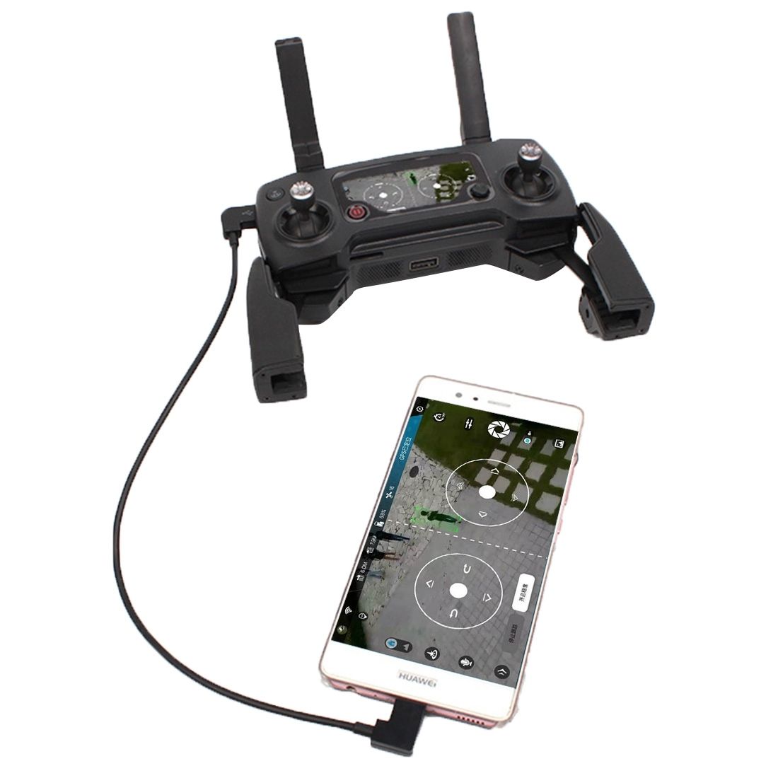 30cm Micro USB To USB-C / Type-C Converting Data Cable Connector For DJI MAVIC PRO & SPARK Remote Controller, Smartphones, Tablets