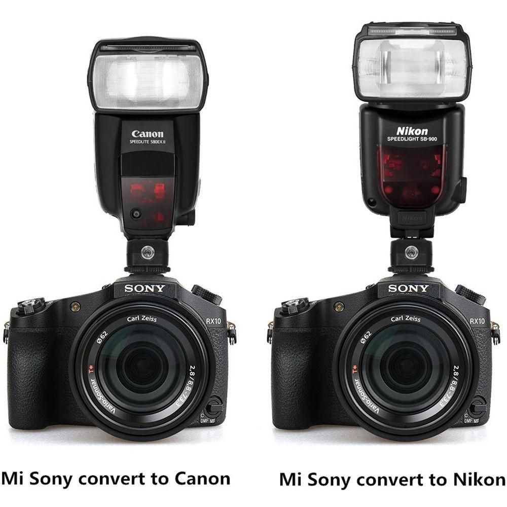 Pixel TF-334 Flash Hot Shoe Adapter For Mi A7 A7R A7S II A99 A6000 A6300 RX10 NEX6 Convert To Nikon Yongnuo Godox CUIII