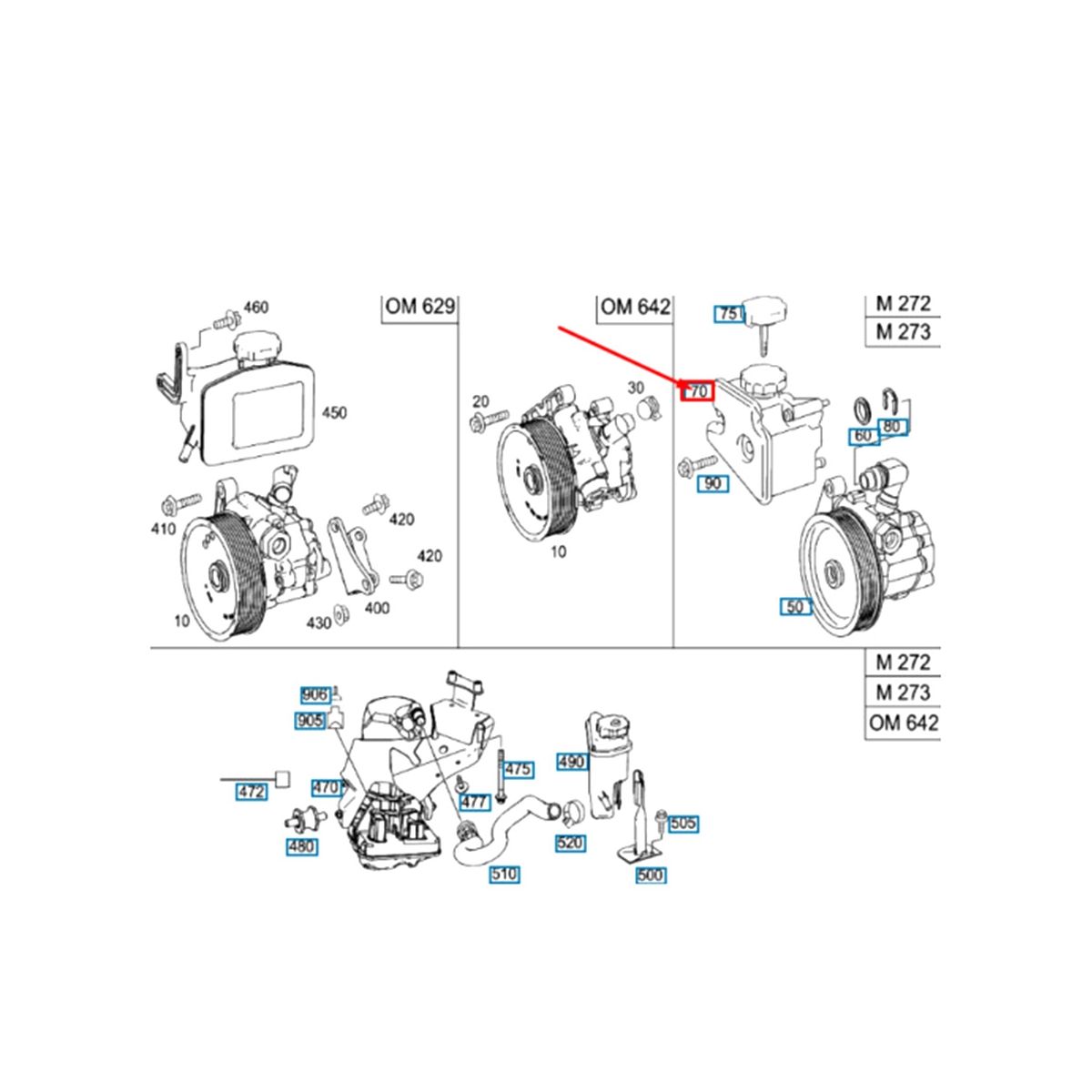 A0004602583 Power Steering Reservoir Oil Reservoir Tank for