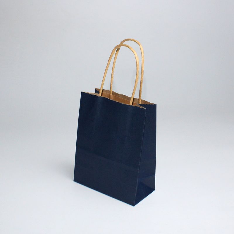 1020304050pcslot Kraft Paper Bags With Handles Festive