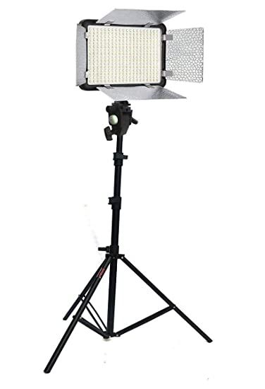 Professional Video And Photo Led Light Kit With Varicolour And Tripod + 2battery And Charger