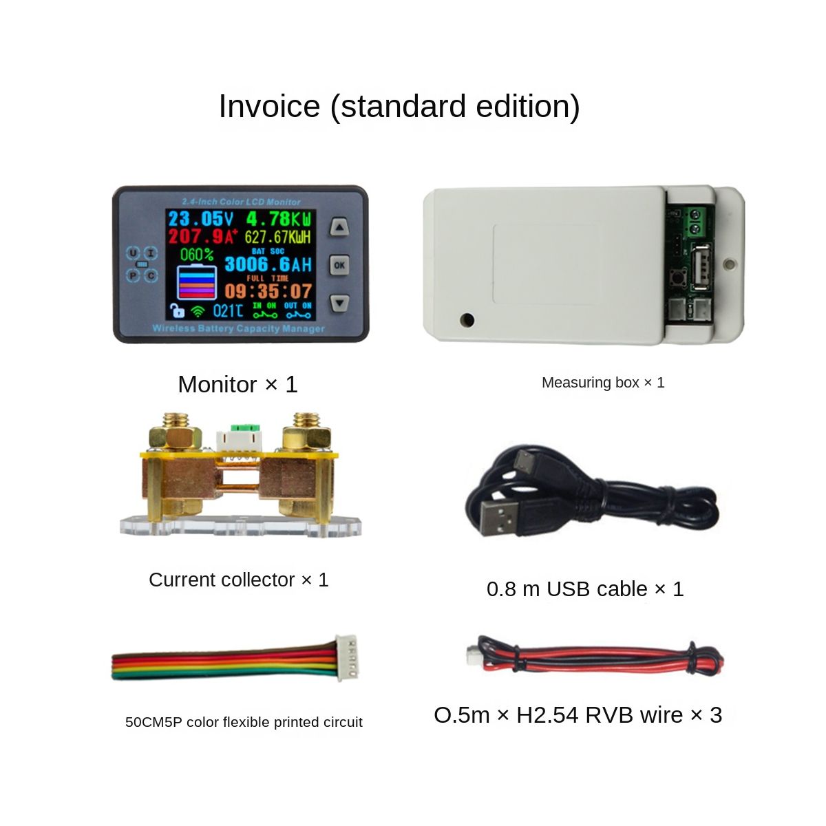 VAC8710F 2.4 Inch Wireless Voltage Meter+Acquisition