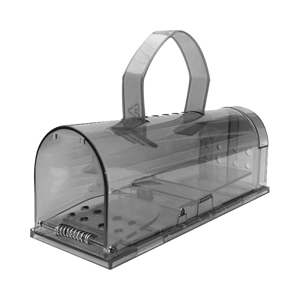 Rat Trap Cage Rat Mice Hamster Catcher Cage with Handle Grey