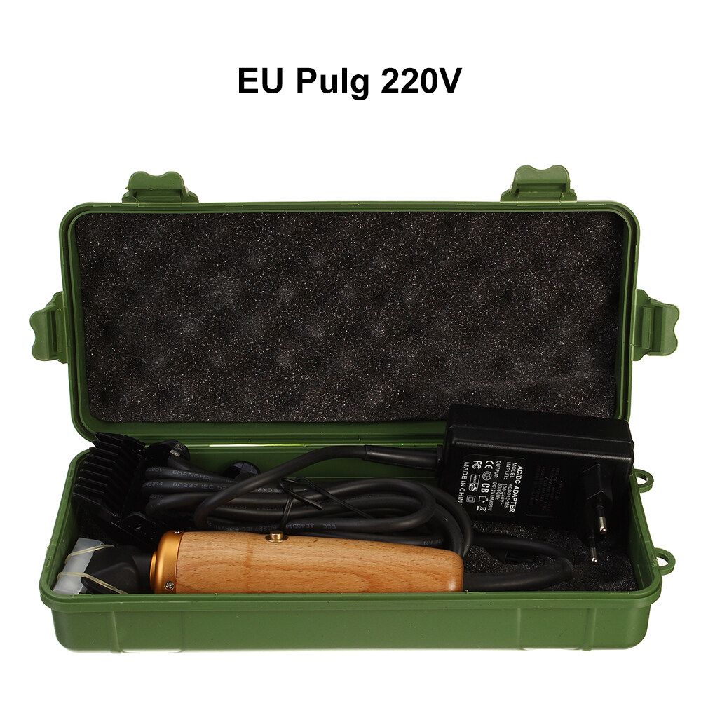 200W Electric Horse Sheep Animal Hair Trimmer Pet Clipper Hair Machine Wood EU Plug110V